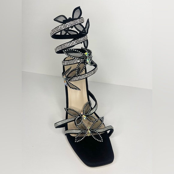 Butterfly Rhinestone Embellished Heels - Picture 4 of 8